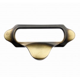  P140059/64AEH 2-1/2" inch (64mm) Beautiful Vintage File Cabinet Pull Label Pull Frame Handle Tag Drawer Pull Hand Rubbed Antique English Brass Kitchen Cabinet Pull Handle Closet Wood Door Pull handle Cabinet Door Decorative Cabinet Hardware