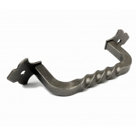  P155002/100AI 3-9/10" inch (100mm) Beautiful Vintage vintage Iron Work Antique west wild style Hand Welding Kitchen Cabinet Pull Handle Closet Wood Door Pull handle Cabinet Door Decorative Hardware Home Decor Cabinet Furniture Pull Drawer