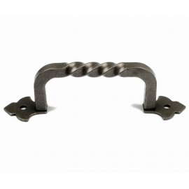  P155002/100AI 3-9/10" inch (100mm) Beautiful Vintage vintage Iron Work Antique west wild style Hand Welding Kitchen Cabinet Pull Handle Closet Wood Door Pull handle Cabinet Door Decorative Hardware Home Decor Cabinet Furniture Pull Drawer