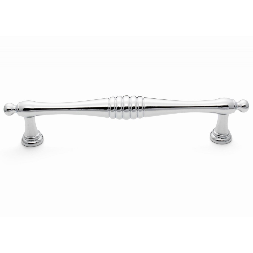  P88725/128CP 5" inch (128mm) CP Finish Chrome Plated Shining Bright post-modern design style Kitchen Cabinet Pull Handle Closet Wood Door Pull handle Cabinet Door Decorative Cabinet Hardware Home Decor Furniture Pull Drawer Handle Cupboard 