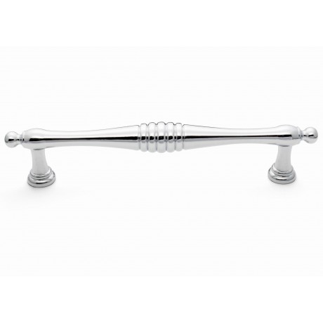  P88725/128CP 5" inch (128mm) CP Finish Chrome Plated Shining Bright post-modern design style Kitchen Cabinet Pull Handle Closet Wood Door Pull handle Cabinet Door Decorative Cabinet Hardware Home Decor Furniture Pull Drawer Handle Cupboard 