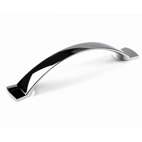  P88890/128CP 5"(128mm) CP Finish Chrome Plated Shining Bright Modern Style Kitchen Cabinet Pull Handle Closet Wood Door Pull handle Cabinet Door Decorative Cabinet Hardware Home Decor Furniture Pull Drawer Handle Cupboard Pull
