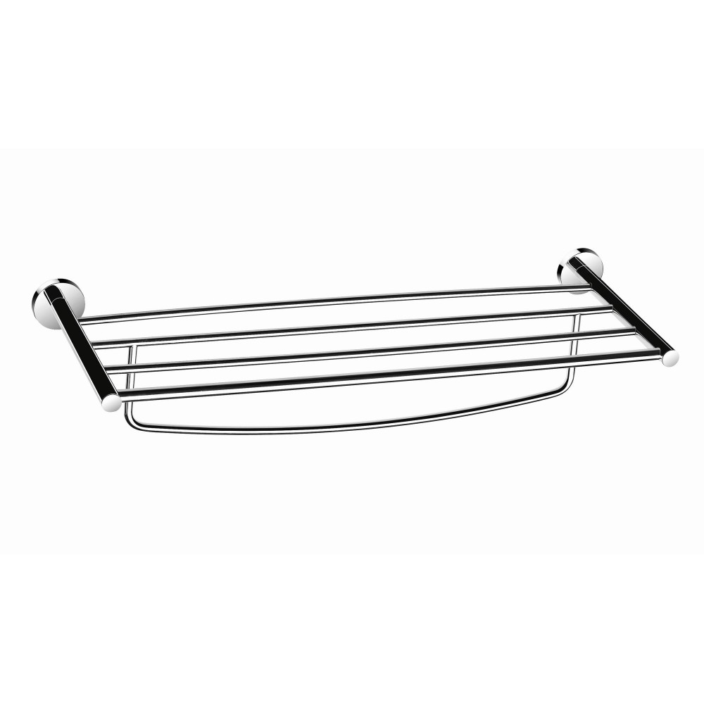  B11262/64CP 25-1/4" inch (64cm) Bathroom Wall Mount Chrome Towel Rack Bar Towel Rail Holder, Bath Shelf Storage Rack Rail, ALL SOLID BRASS MADE Bright Polished Chrome Finish. High Quality Bath Hardware Home Decor Decorative Bathroom Hardware