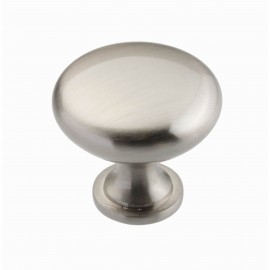 1-1/4” Round Cabinet Knob – Brushed Satin Nickel, Zinc Alloy – M8038-SN