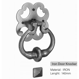 D2001/AI Antique Ironwork Door knocker Antique weathered Natural Iron Door Knob Handle Door Pull With Door Stud, forged Beautiful Vintage Decorative Hardware Home Decor Rustic Wild West Style French Design Old World arts crafts creations hand made