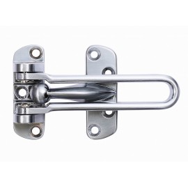 D5001/105BSC Heavy Duty Door Security Door Guard Swing Bar Lock 4-1/8" inch SC Satin Chrome Finish solid zinc diecasted Decorative Door Hardware Builders Hardware quick install Home Hardware Home Decor