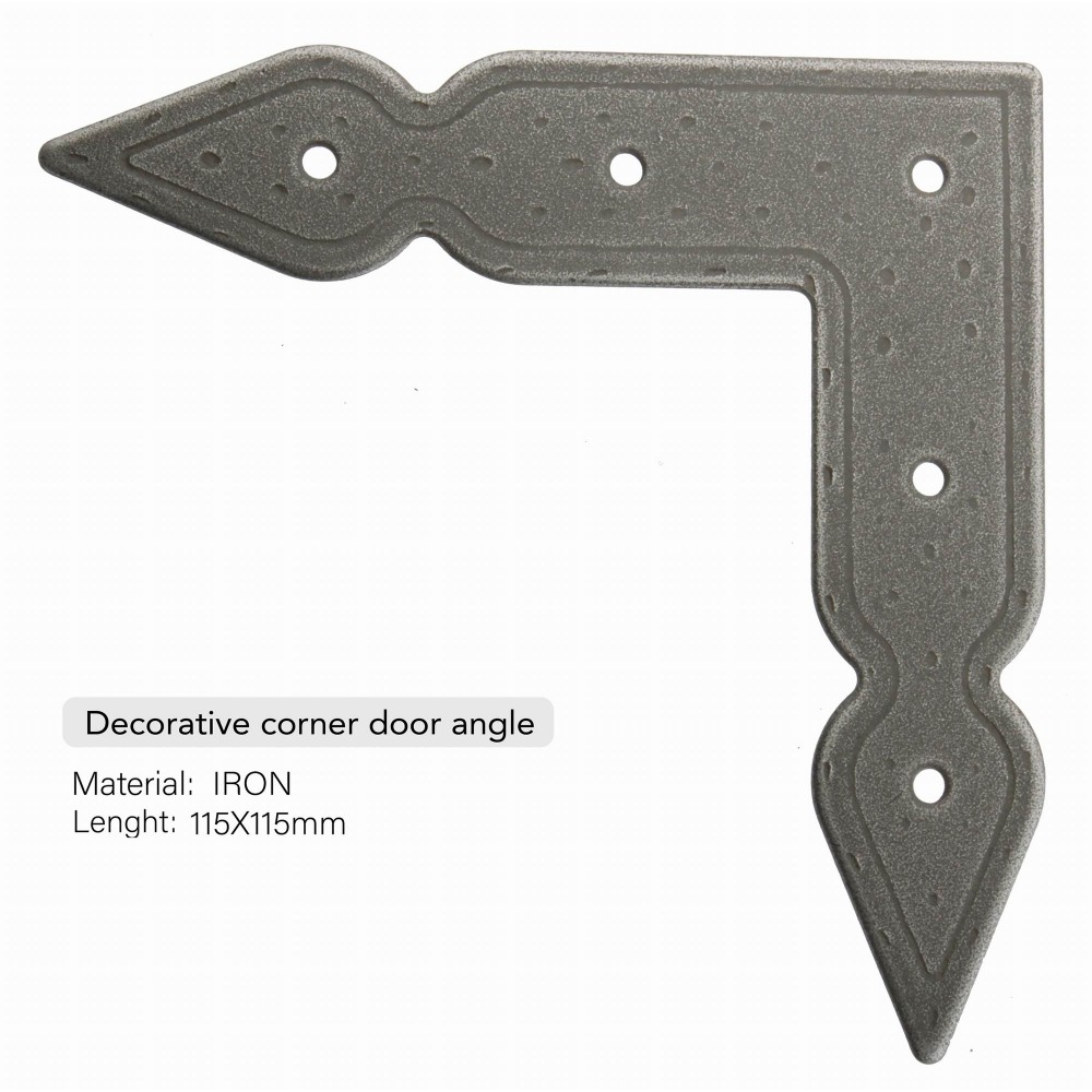 D8001AI Hand Forged Rustic Hammered L Edge Corner Bracket, Braces, Door Angle, Hand Made Blacksmith Decorative Door Hardware Builders Hardware Quick Install Home Hardware Home Decor