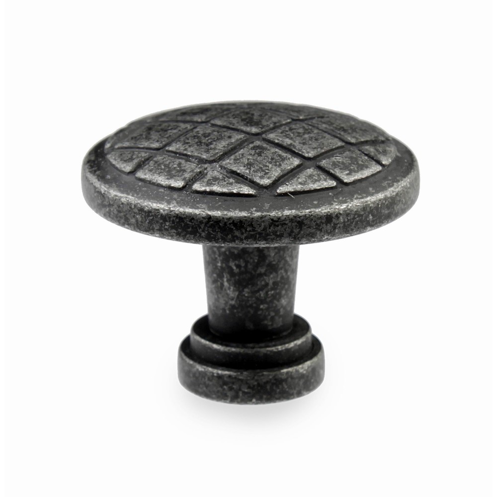  N402/28IG 1-1/10"inch (28mm) Beautiful Vintage Weathered Iron Gray Kitchen Cabinet Knob Closet Wood Door Knob handle Cabinet Door Decorative Hardware Home Decor Furniture Pull Drawer Knob Cupboard Pull