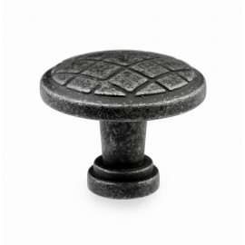  N402/28IG 1-1/10"inch (28mm) Beautiful Vintage Weathered Iron Gray Kitchen Cabinet Knob Closet Wood Door Knob handle Cabinet Door Decorative Hardware Home Decor Furniture Pull Drawer Knob Cupboard Pull