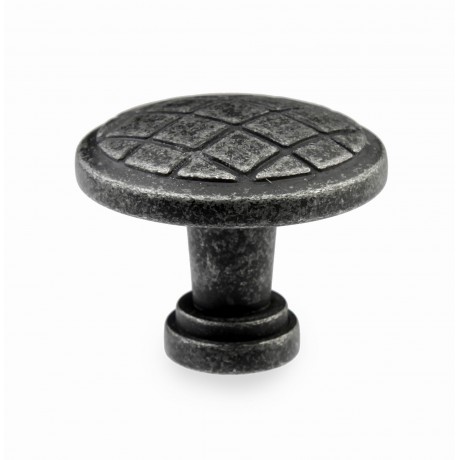  N402/28IG 1-1/10"inch (28mm) Beautiful Vintage Weathered Iron Gray Kitchen Cabinet Knob Closet Wood Door Knob handle Cabinet Door Decorative Hardware Home Decor Furniture Pull Drawer Knob Cupboard Pull