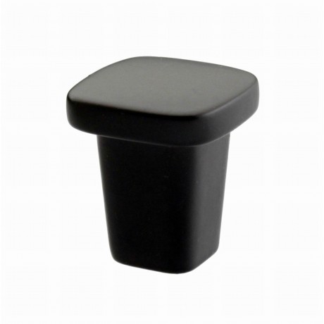  4/5"(22MM) N88477/22BLK Flat Black Finish Powder Coated Euro Design Modern Style Kitchen Cabinet Knob Handle Closet Wood Door Pull Knob Cabinet Door Decorative Hardware Home Decor Cabinet Furniture Knob Drawer Knob Cupboard Knob