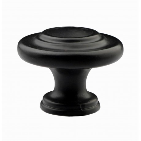 N88555/32BLK  1-1/4" Inch (32mm) Flat Black Finish Powder Coated Euro Design Modern Style Kitchen Cabinet Pull Handle Closet Wood Door Pull Handle Cabinet Door Decorative Hardware Home Decor Cabinet Furniture Pull Drawer Handle Cupboard Pull