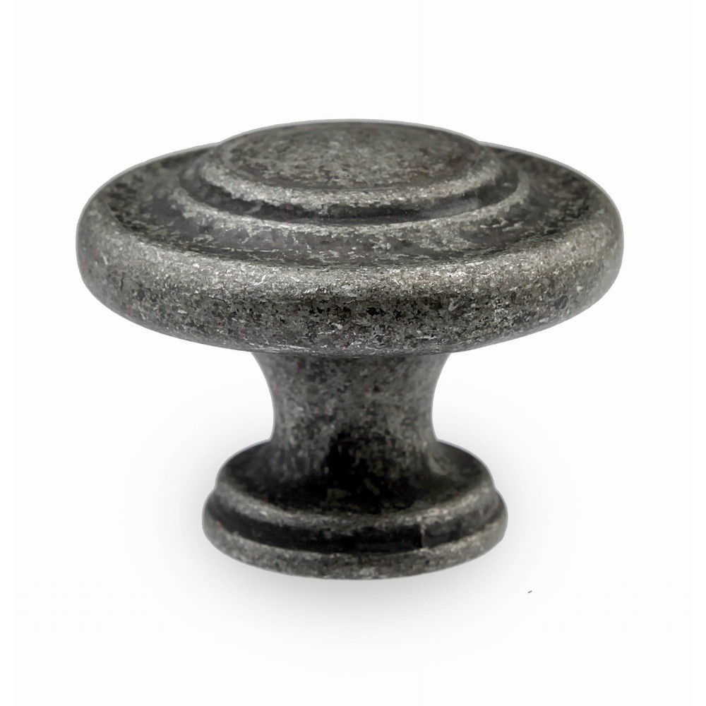  N88555/32IG 1-1/4"inch 32mm) Beautiful Vintage Weathered Iron Gray Kitchen Cabinet Knob Closet Wood Door Knob handle Cabinet Door Decorative Hardware Home Decor Furniture Pull Drawer Knob Cupboard Pull