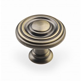  9/10" inch (24mm) N88727/24ABB Antique Bronze Brushed style Kitchen Cabinet Knob pull Closet Wood Door Knob Cabinet Door Decoration Hardware Home Decor Furniture Handle Knob Drawer Knob Cupboard Knob