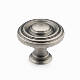  N88727/24AP 1" inch (24mm) Beautiful Vintage Classic Elegent Style Design Antique Pewter Kitchen Cabinet Knob Closet Wood Door Knob handle Cabinet Door Decorative Hardware Home Decor Furniture Pull Drawer Knob Cupboard Pull