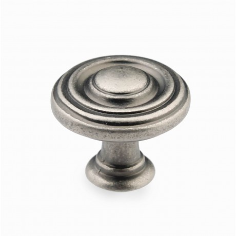  N88727/24AP 1" inch (24mm) Beautiful Vintage Classic Elegent Style Design Antique Pewter Kitchen Cabinet Knob Closet Wood Door Knob handle Cabinet Door Decorative Hardware Home Decor Furniture Pull Drawer Knob Cupboard Pull