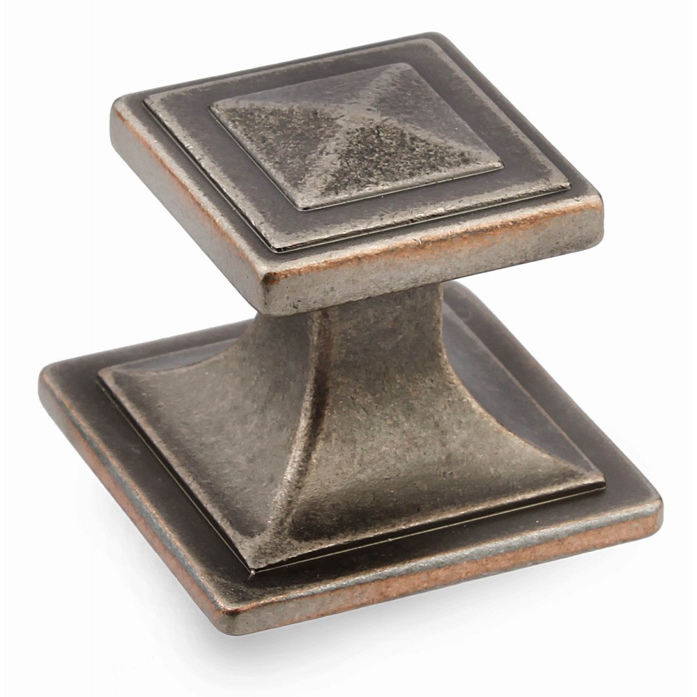  N88746/27ARS " inch (27mm) Beautiful Vintage Aged Victorian Antique Ruby Silver Kitchen Cabinet Knob Closet Wood Door Knob handle Cabinet Door Decorative Hardware Home Decor Furniture Pull Drawer Knob Cupboard Pull