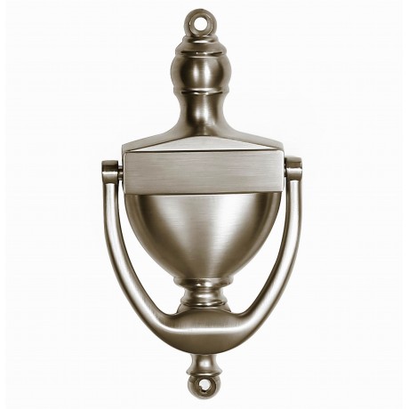  D28068/160SN 6-3/8" inch Door knocker 160mm height SN Satin Nickel Finish with slightly brushed mark Decorative Door Hardware Builders Hardware quick install Home Hardware Home Decor