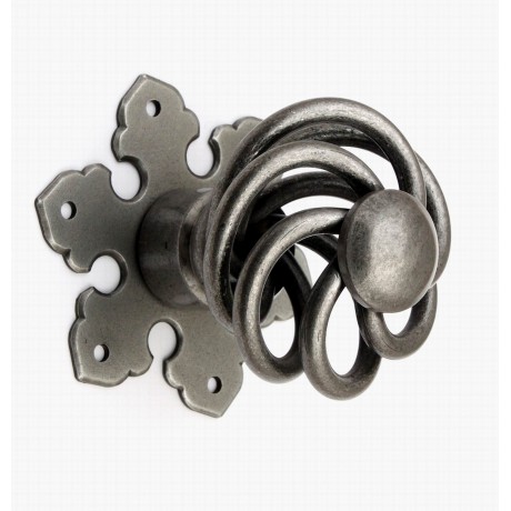  D4003/AI Antique Ironwork Birdcage Door Knob Antique weathered Natural Iron Wire Door Handle Door Pull Hand forged Beautiful Vintage Decorative Hardware Home Decor Rustic Wild West Style French Design Old World arts crafts creations hand