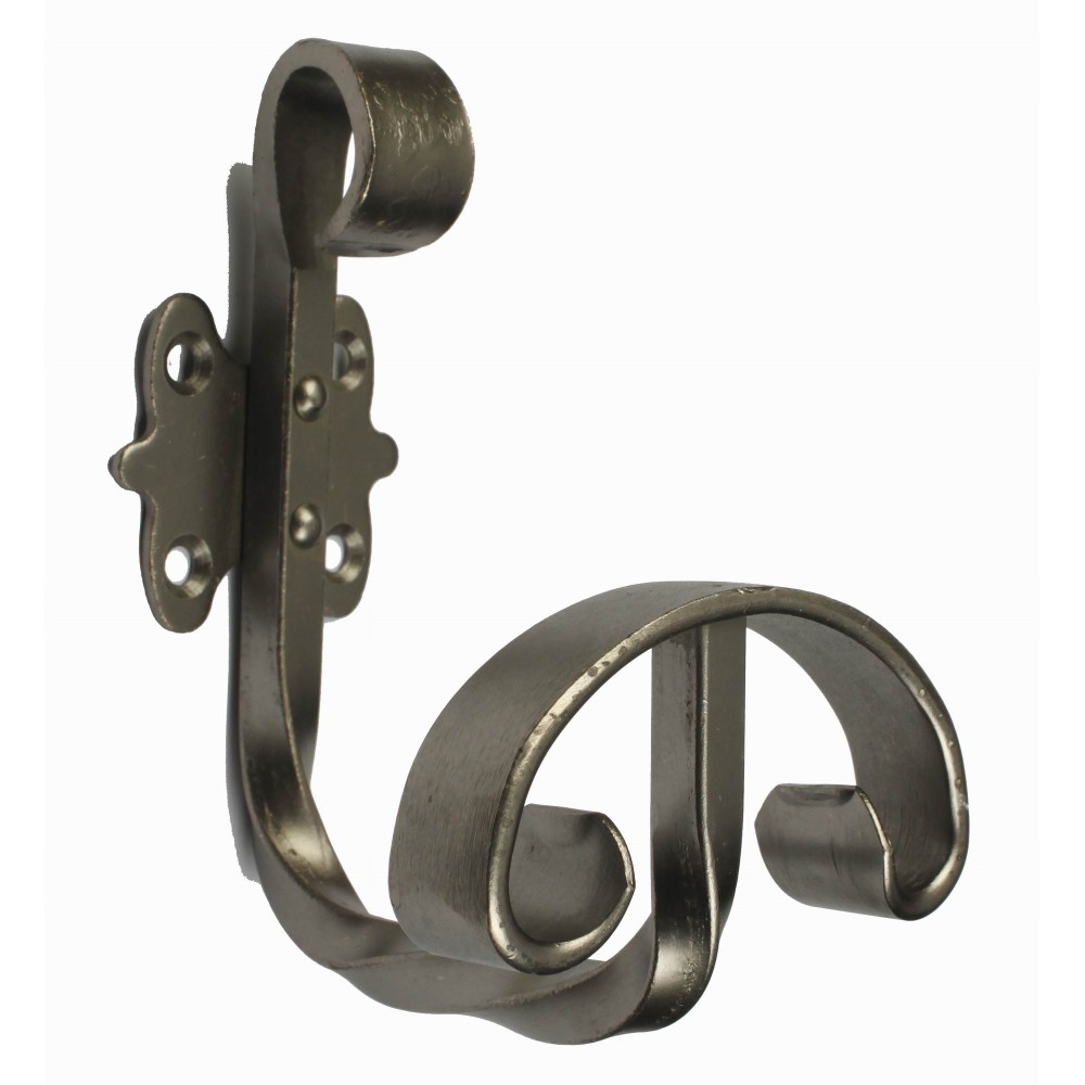 H0006/AI Antique Ironwork Hook Antique Curtain Hook weathered Natural Iron forged Beautiful Vintage Decorative Hardware Home Decor Rustic Wild West American Style French Design Old World arts crafts creations hand made Antique Home Hardware