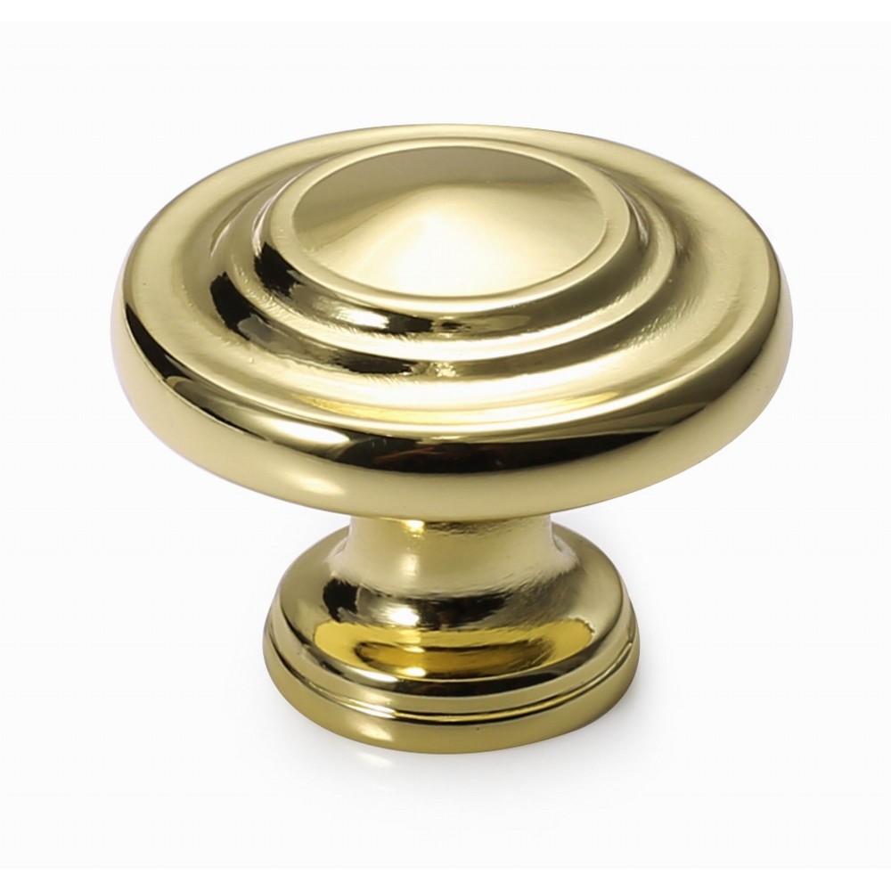  N88555/32BP 1-1/4" inch (32mm) Bright Brass Plated Style Kitchen Cabinet Knob Handle Closet Wood Door Knob Cabinet Door Decoration Hardware Home Decor Furniture Handle Knob Drawer Knob Cupboard Knob