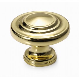  N88555/32BP 1-1/4" inch (32mm) Bright Brass Plated Style Kitchen Cabinet Knob Handle Closet Wood Door Knob Cabinet Door Decoration Hardware Home Decor Furniture Handle Knob Drawer Knob Cupboard Knob