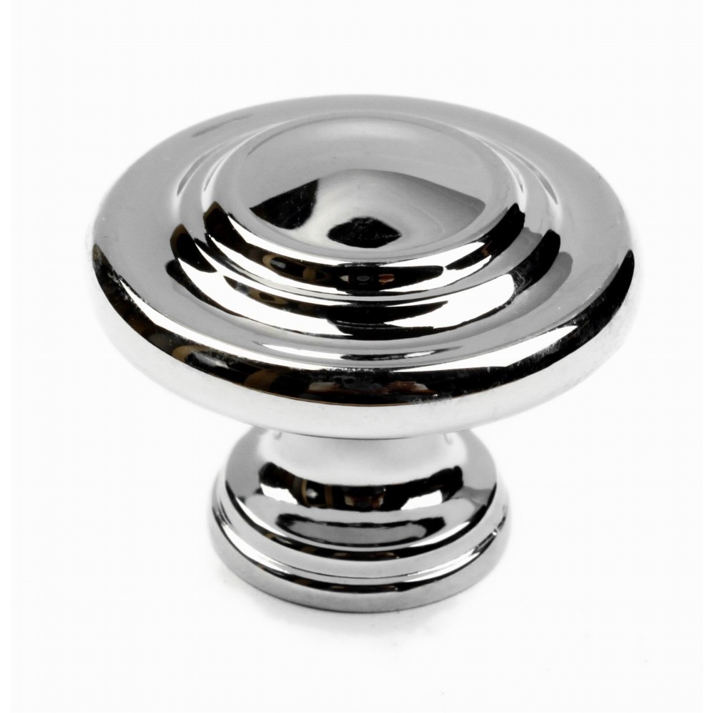  N88555/32CP 1-1/4 " inch (32mm) CP Finish Chrome Plated Shining Bright Style Kitchen Cabinet Knob Handle Closet Wood Door Knob Cabinet Door Decoration Hardware Home Decor Furniture Handle Knob Drawer Knob Cupboard Knob