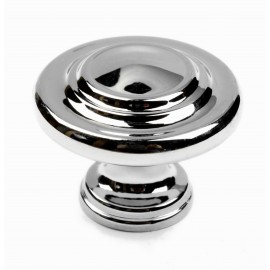  N88555/32CP 1-1/4 " inch (32mm) CP Finish Chrome Plated Shining Bright Style Kitchen Cabinet Knob Handle Closet Wood Door Knob Cabinet Door Decoration Hardware Home Decor Furniture Handle Knob Drawer Knob Cupboard Knob