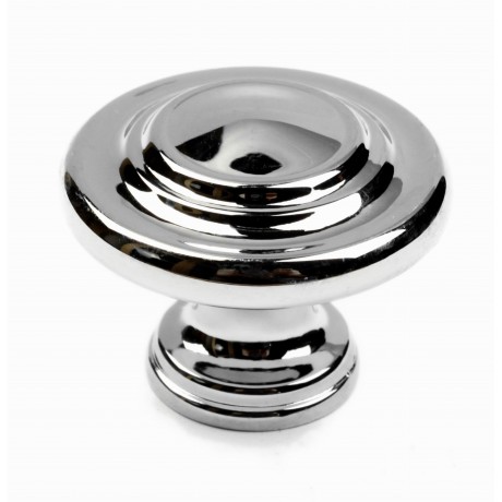  N88555/32CP 1-1/4 " inch (32mm) CP Finish Chrome Plated Shining Bright Style Kitchen Cabinet Knob Handle Closet Wood Door Knob Cabinet Door Decoration Hardware Home Decor Furniture Handle Knob Drawer Knob Cupboard Knob