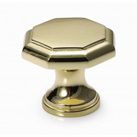  N88682/30BP 1-1/4" inch (30mm) Bright Brass Plated Style Kitchen Cabinet Knob Handle Closet Wood Door Knob Cabinet Door Decoration Hardware Home Decor Furniture Handle Knob Drawer Knob Cupboard Knob