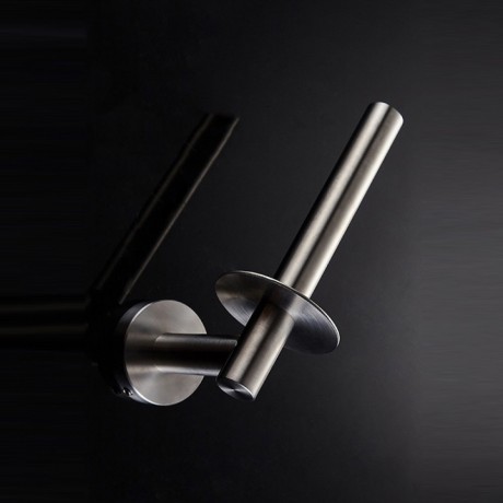 BSS13790, Wall Mount Bathroom Tissue Roll Holder, Toilet Paper Holder, Kitchen Paper Towel, Stainless Steel Brushed Finish.