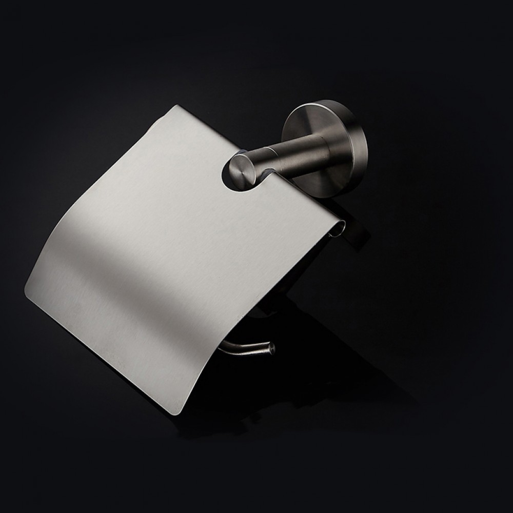 BSS70651, Bathroom Tissue Roll Holder Hanger Toilet Paper Holder, Bathroom Paper Towel Dispenser, Wall Mount. Stainless Steel Brushed Finish.