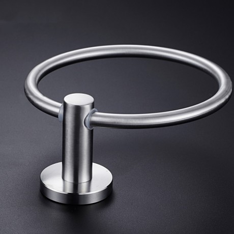 BSS70661, Bathroom Towel Ring Bar Towel Holder, Stainless Steel Brushed Finish