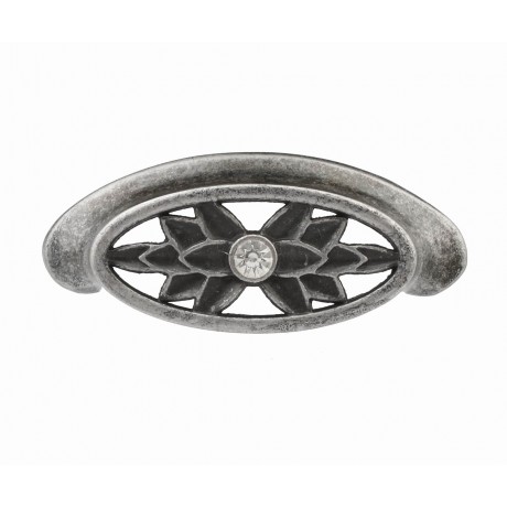  P416/64AS 2-1/2" inch (64mm) Beautiful Vintage Antique Silver, True Silver finish Kitchen Cabinet Pull Handle Closet Wood Door Pull handle Cabinet Door Decorative Hardware Home Decor Victorian Fashion Silver Home Decor Cabinet Furniture Pull