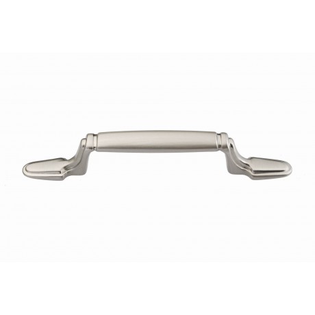  P88102/76SN 3" Inch (76mm) Beautiful Vintage Slightly Brushed Satin Nickel Finish Kitchen Cabinet Pull Handle Closet Wood Door Pull Handle Cabinet Door Decorative Cabinet Hardware Home Decor Furniture Pull Drawer Handle Cupboard Pull