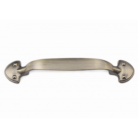  3-3/4" inch (96mm) P88106/96ABB Antique Bronze Brushed post-modern design style Kitchen Cabinet Pull Handle Closet Wood Door Pull handle Cabinet Door Decorative Cabinet Hardware Home Decor Furniture Pull Drawer Handle Cupboard Pull