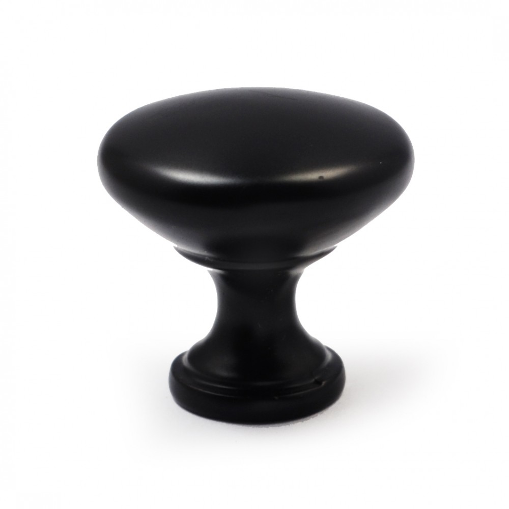 1-1/4"Inch(30mm) N48304/30BLK Flat Black Coated Finish BLK Style Solid Kitchen Cabinet Knob Pull Closet Wood Door Knob Cabinet Door Decoration Hardware Home Decor Furniture Handle Knob Drawer Knob Cupboard Knob