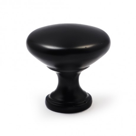1-1/4"Inch(30mm) N48304/30BLK Flat Black Coated Finish BLK Style Solid Kitchen Cabinet Knob Pull Closet Wood Door Knob Cabinet Door Decoration Hardware Home Decor Furniture Handle Knob Drawer Knob Cupboard Knob