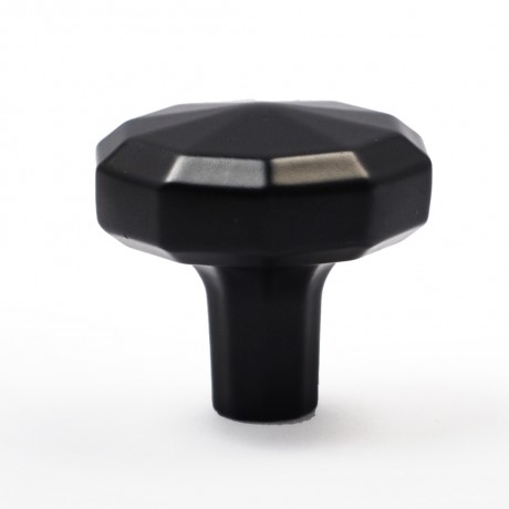 N80175BLK Flat Black Coated Finish Style Kitchen Cabinet Knob Pull Closet Wood Door Knob Cabinet Door Decoration Hardware Home Decor Furniture Handle Knob Drawer Knob Cupboard Knob