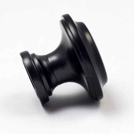N83908BLK Flat Black Coated Finish Style Kitchen Cabinet Knob Pull Closet Wood Door Knob Cabinet Door Decoration Hardware Home Decor Furniture Handle Knob Drawer Knob Cupboard Knob