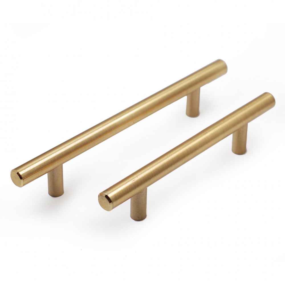 P68078GD Heavy Duty Steel T Bar Handle CC 3-3/4", 5", 6-1/4" Bar Dia:1/2"(12mm) Cabinet Pull Knob Furniture Handle Wood Door Pull Cupboard Handle