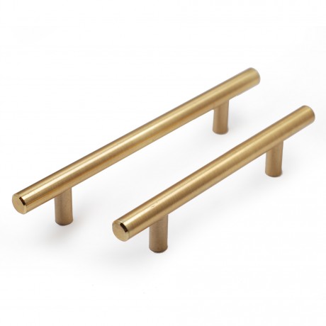 P68078GD Heavy Duty Steel T Bar Handle CC 3-3/4", 5", 6-1/4" Bar Dia:1/2"(12mm) Cabinet Pull Knob Furniture Handle Wood Door Pull Cupboard Handle