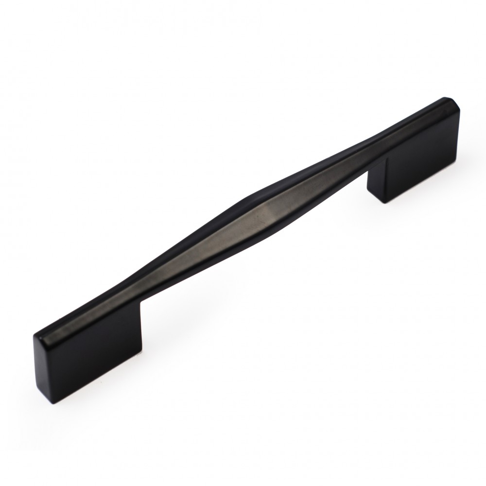 P80156BLK Flat Black Coated Finish Style Kitchen Cabinet Knob Pull Closet Wood Door Knob Cabinet Door Decoration Hardware Home Decor Furniture Handle Knob Drawer Knob Cupboard Knob