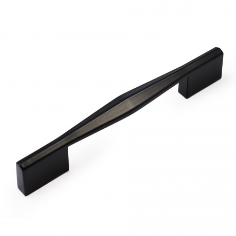 P80156BLK Flat Black Coated Finish Style Kitchen Cabinet Knob Pull Closet Wood Door Knob Cabinet Door Decoration Hardware Home Decor Furniture Handle Knob Drawer Knob Cupboard Knob