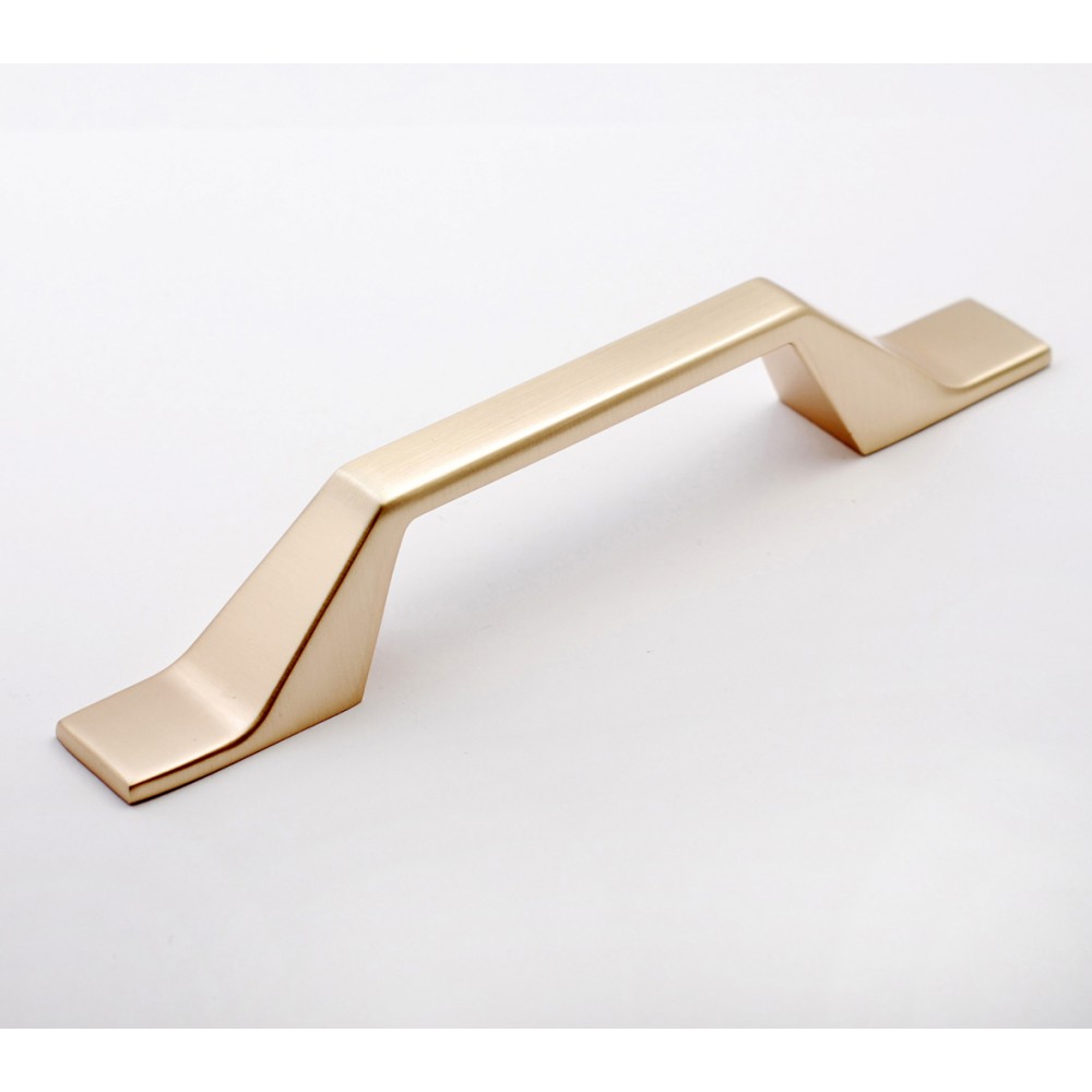 P6698.96GD & P6698.128GD Gold Brushed Modern Style Kitchen Cabinet Knob Pull Closet Wood Door Knob Cabinet Door Decoration Hardware Home Decor Furniture Handle Knob Drawer Knob Cupboard Knob