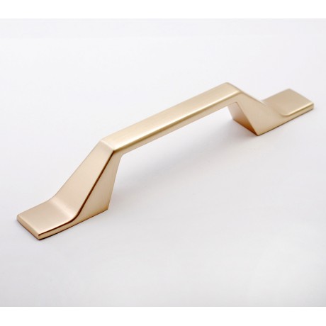 P6698.96GD & P6698.128GD Gold Brushed Modern Style Kitchen Cabinet Knob Pull Closet Wood Door Knob Cabinet Door Decoration Hardware Home Decor Furniture Handle Knob Drawer Knob Cupboard Knob