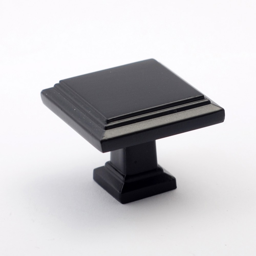N7038.BLK Beautiful Vintage Flat Black Coated Finish BLK Kitchen Cabinet Knob Closet Wood Door Knob Handle Cabinet Door Decorative Hardware Home Decor Furniture Pull Drawer Knob Cupboard Pull