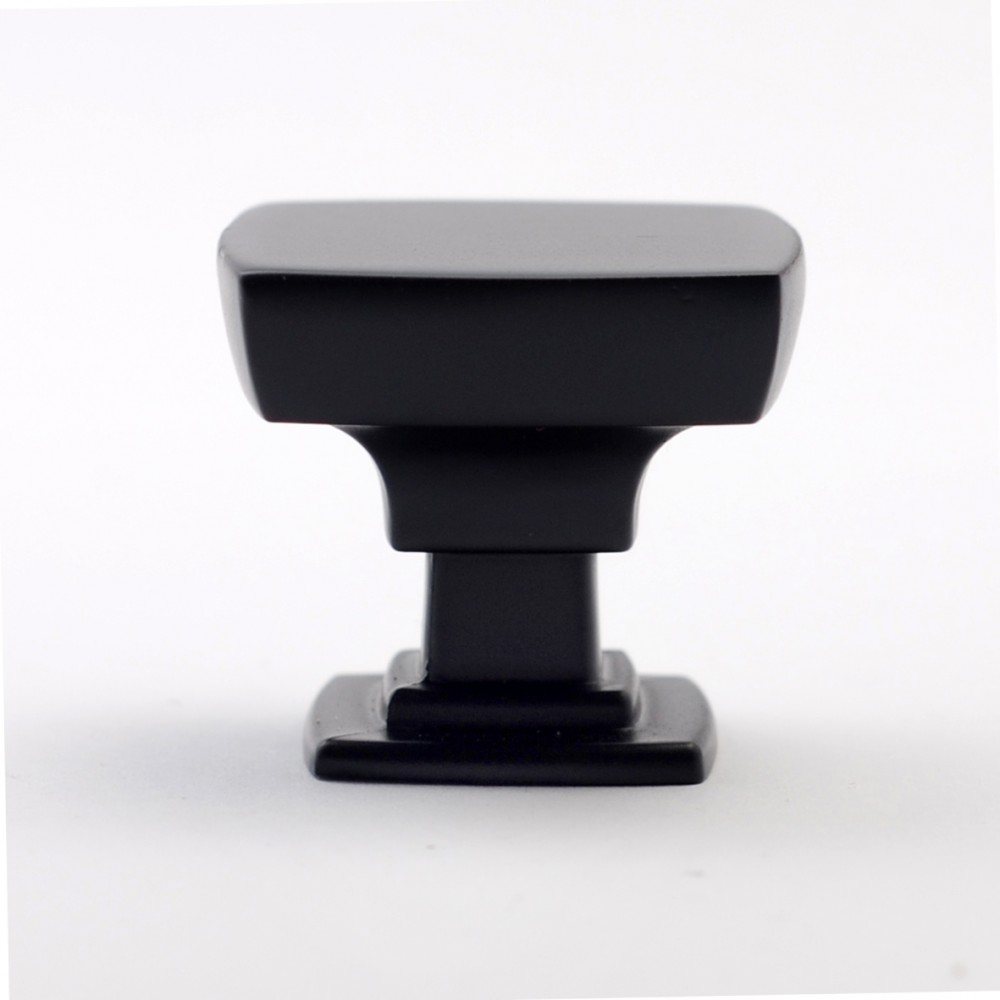 N9016.BLK Beautiful Vintage Flat Black Coated Finish BLK Kitchen Cabinet Knob Closet Wood Door Knob Handle Cabinet Door Decorative Hardware Home Decor Furniture Pull Drawer Knob Cupboard Pull