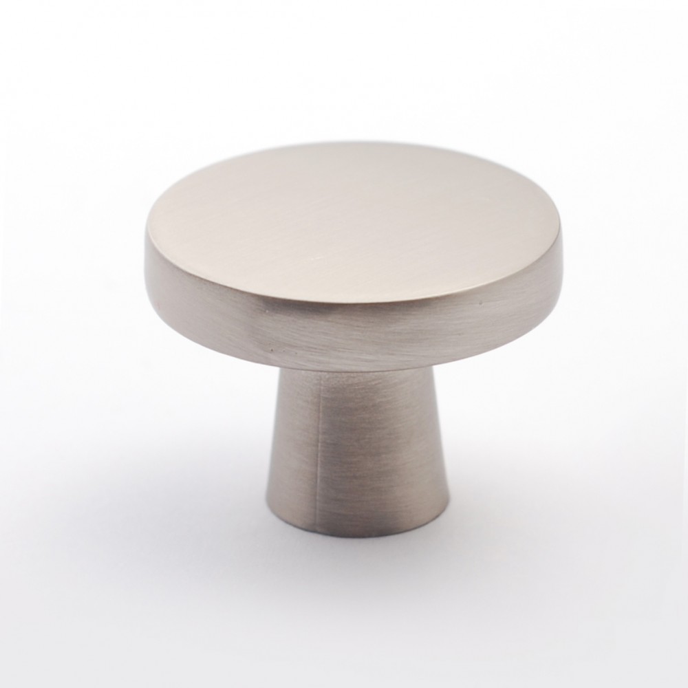 N9018.MSN Slightly Brushed Matt Satin Nickel Style Kitchen Cabinet Knob Pull Closet Wood Door Knob Cabinet Door Decoration Hardware Home Decor Furniture Handle Knob Drawer Knob Cupboard Knob K02.SN