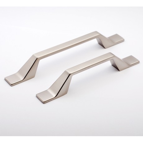 P6698.96MSN & P6698.128MSN Slightly Brushed Matt Satin Nickel Style Kitchen Cabinet Knob Pull Closet Wood Door Knob Cabinet Door Decoration Hardware Home Decor Furniture Handle Knob Drawer Knob Cupboard Knob